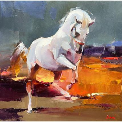 Painting Vibration of Light by Bond Tetiana | Painting Figurative Oil Animals, Landscapes