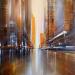 Painting Inspiratus by Guillet Jerome | Painting Figurative Landscapes Urban Black & White Oil