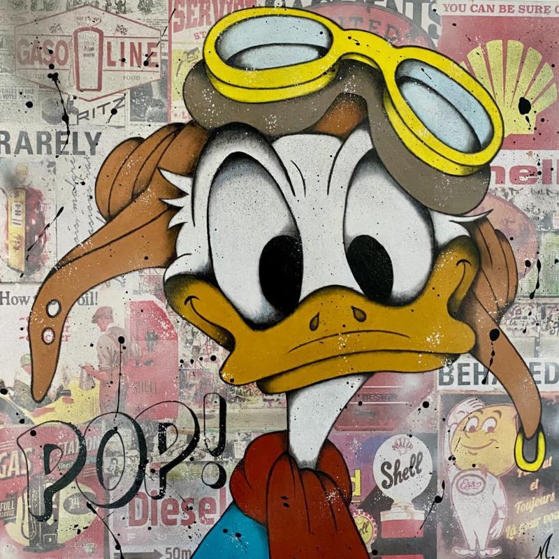 Gemälde Donald pilote von Marie G.  | Gemälde Pop art Acryl Pop-Ikonen