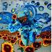 Painting Planète Van Gogh voyage N° 2 by Medeya Lemdiya | Painting Pop-art Pop icons Metal