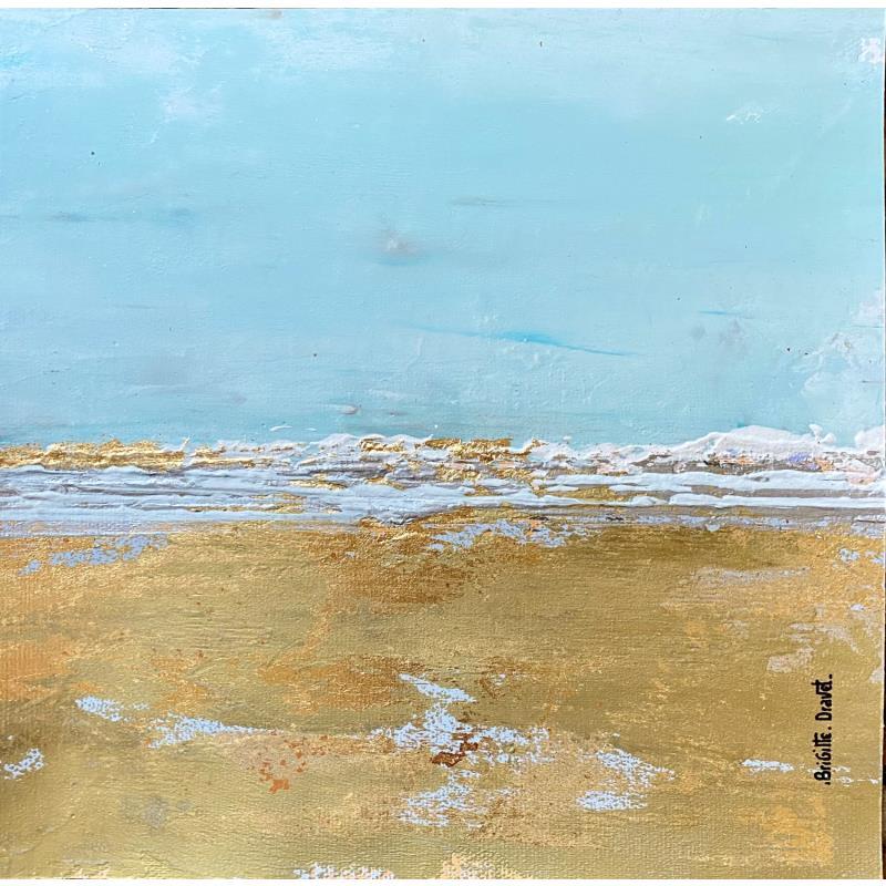 Peinture La mer est bleue par Dravet Brigitte | Tableau