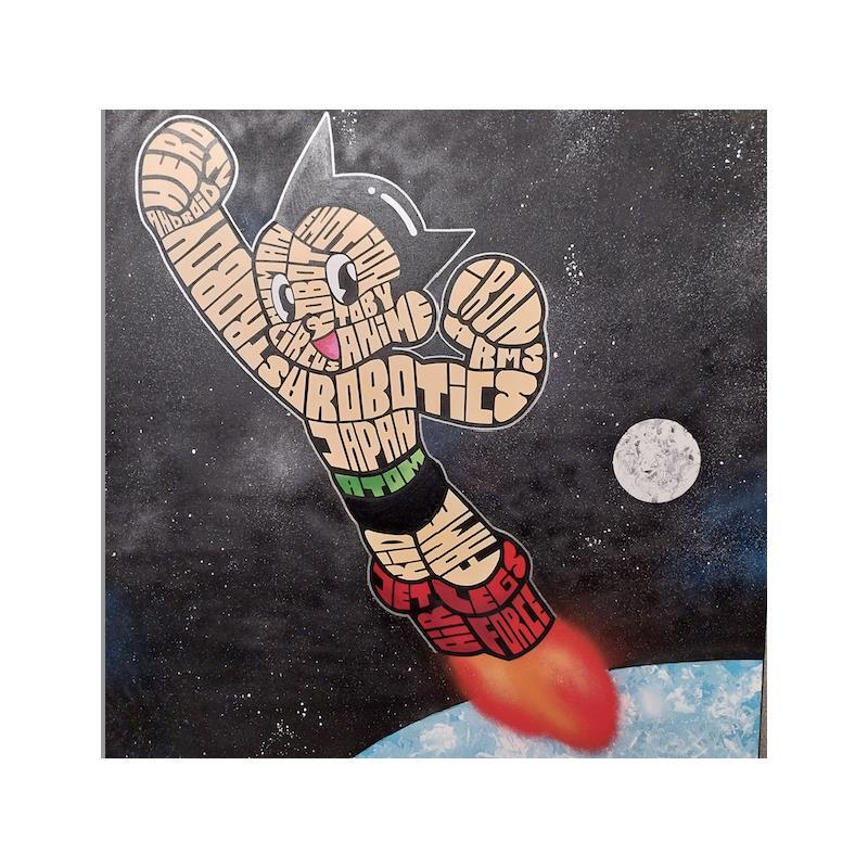 Painting Astroboy in the space by Cmon | Painting