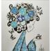 Painting Octavie by Blais Delphine | Painting Naive art Acrylic