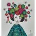 Painting Antonia  by Blais Delphine | Painting Naive art Acrylic