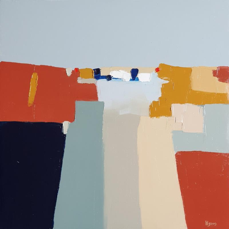 Painting L'instant by Hirson Sandrine  | Painting Abstract Minimalist Oil