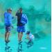 Painting discussion côtière by Sand | Painting Figurative Marine Life style Acrylic
