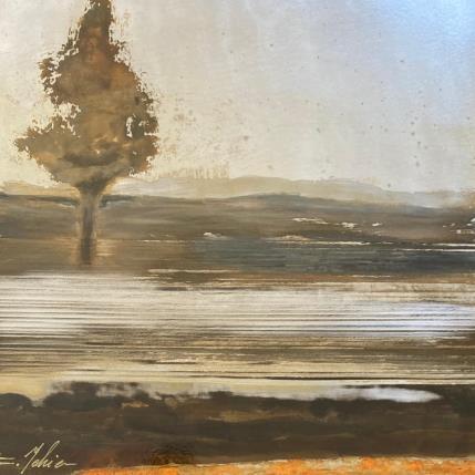 Painting Paysage des Cévennes by Mahieu Bertrand | Painting Raw art Mixed Landscapes