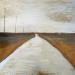 Painting Route sur le Causse 3 by Mahieu Bertrand | Painting Raw art Landscapes Metal