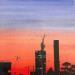 Painting The city at sunset 3 by Chen Xi | Painting Figurative Oil