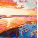 Painting Coucher de soleil sur ma plage favorite by Chen Xi | Painting Figurative Oil