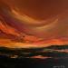Peinture Sunset Symphony par Talts Jaanika | Tableau Abstrait Paysages Acrylique