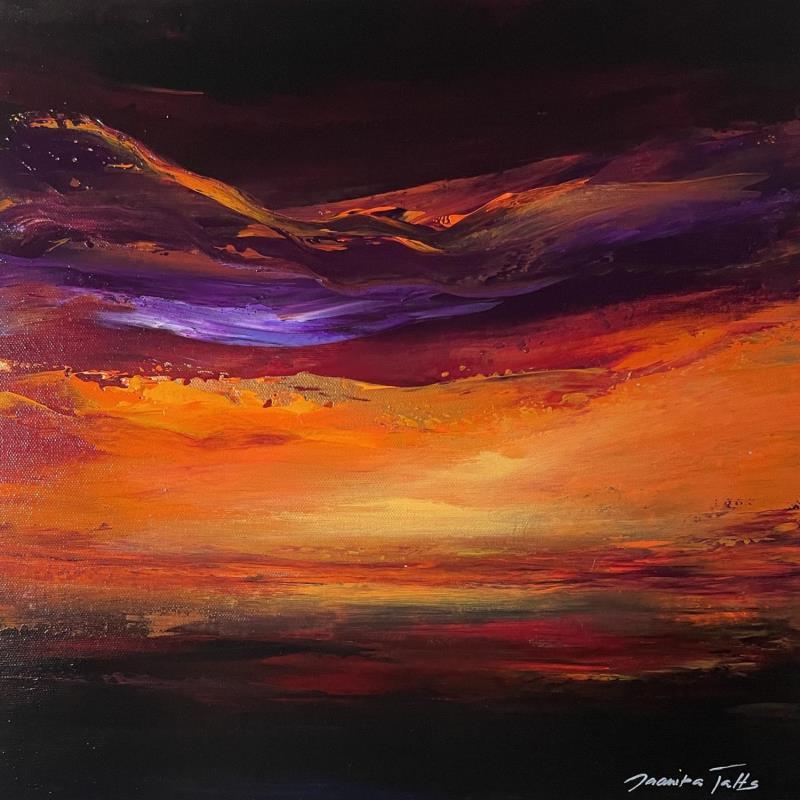 Painting Shine ii by Talts Jaanika | Painting Abstract Landscapes Acrylic