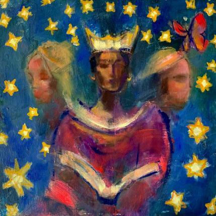 Painting Tarot card The Universe in Sedona by Coline Rohart  | Painting Figurative Portrait