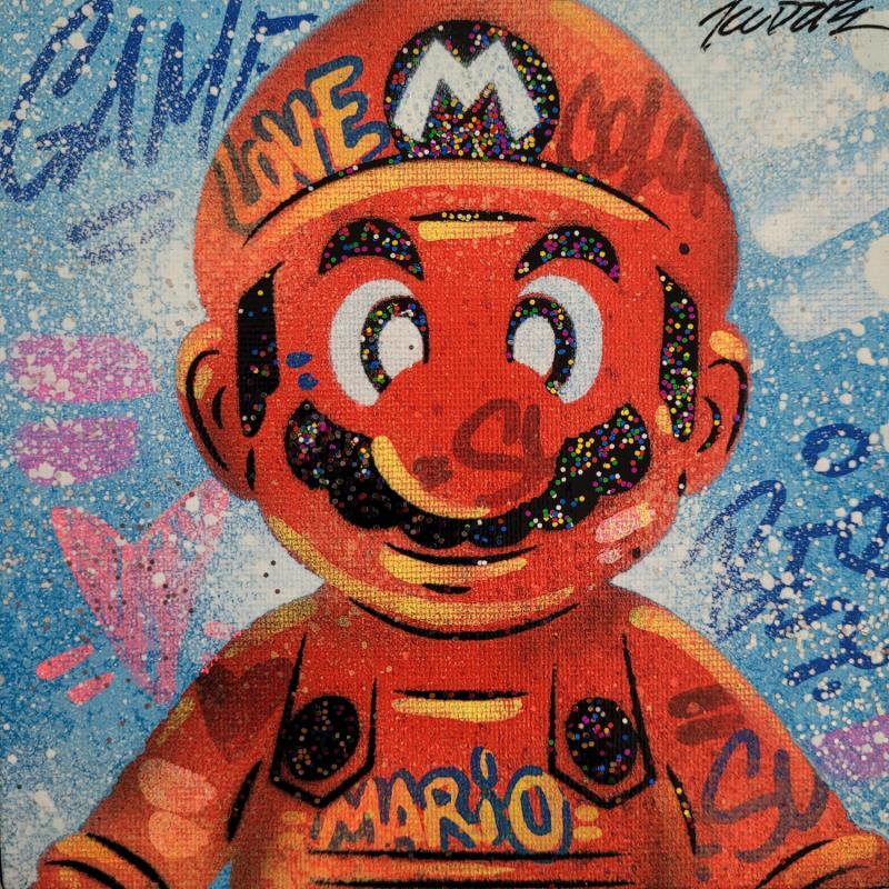 Peinture Mario Red par Kedarone | Tableau Street Art Graffiti, Posca Icones Pop