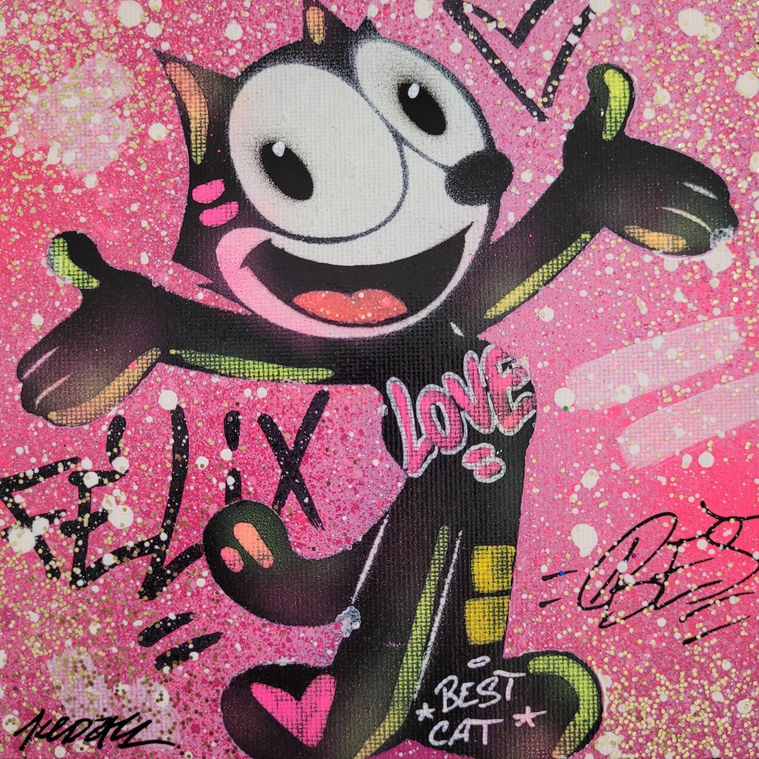 ▷ Painting Felix the cat by Kedarone