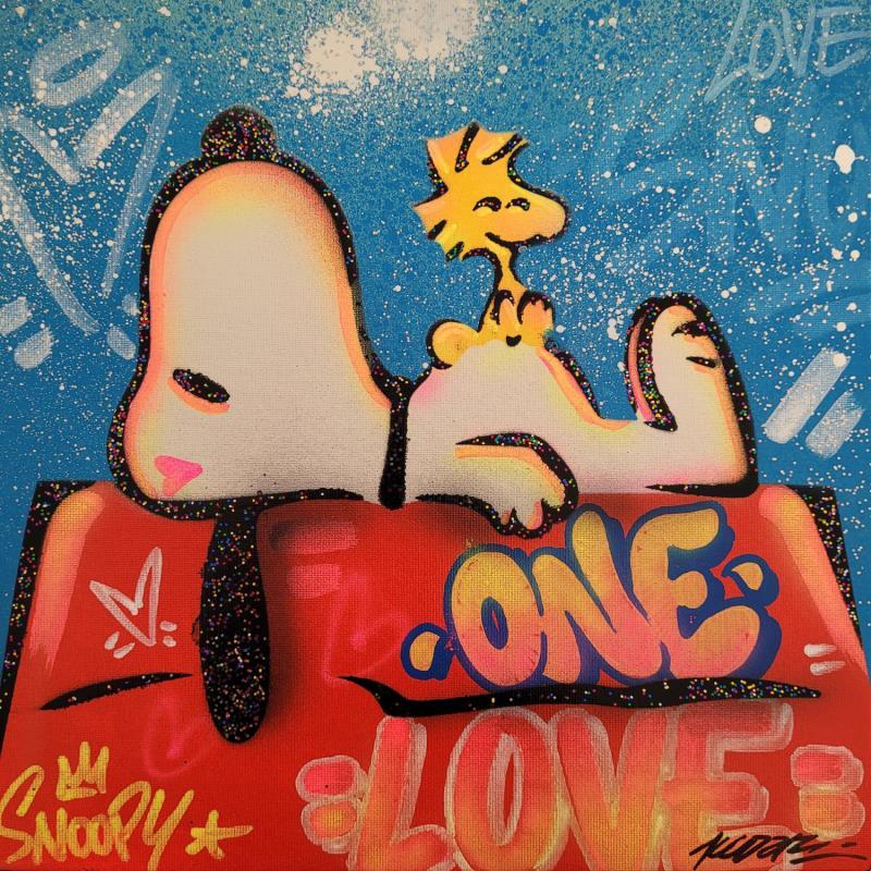 Painting Snoopy Sleep by Kedarone | Painting Street art Graffiti, Posca Pop icons
