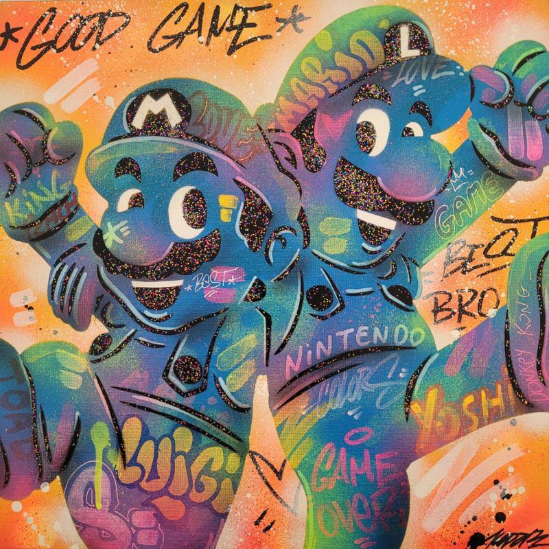 Painting Mario Luigi by Kedarone | Painting Street art Graffiti, Posca Pop icons