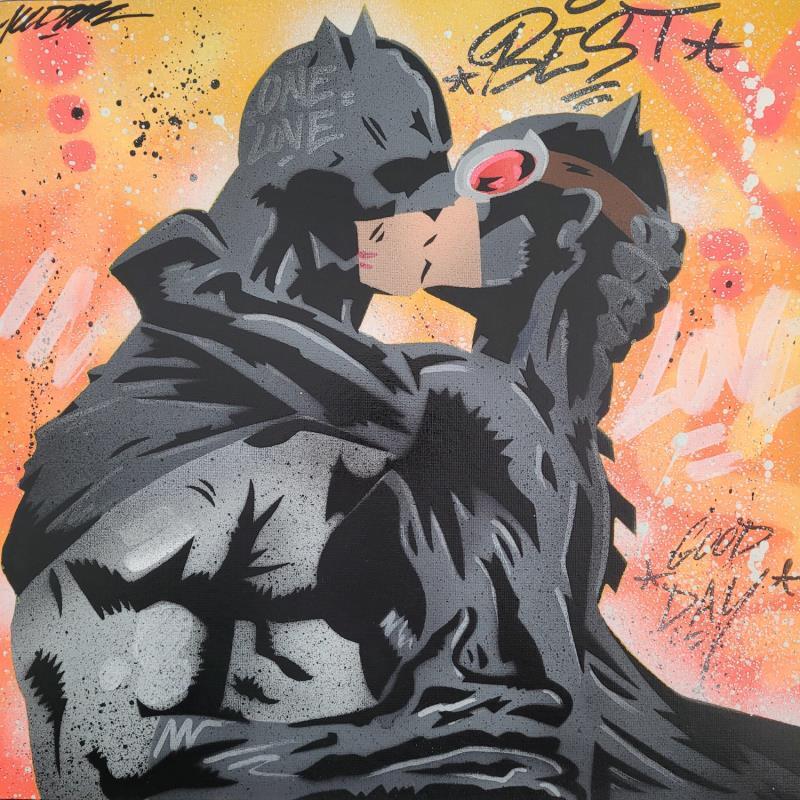 Gemälde Best Love von Kedarone | Gemälde Pop-Art Pop-Ikonen Graffiti Posca