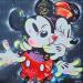 Peinture Mickey Minnie Mouse par Kedarone | Tableau Pop-art Icones Pop Graffiti Posca