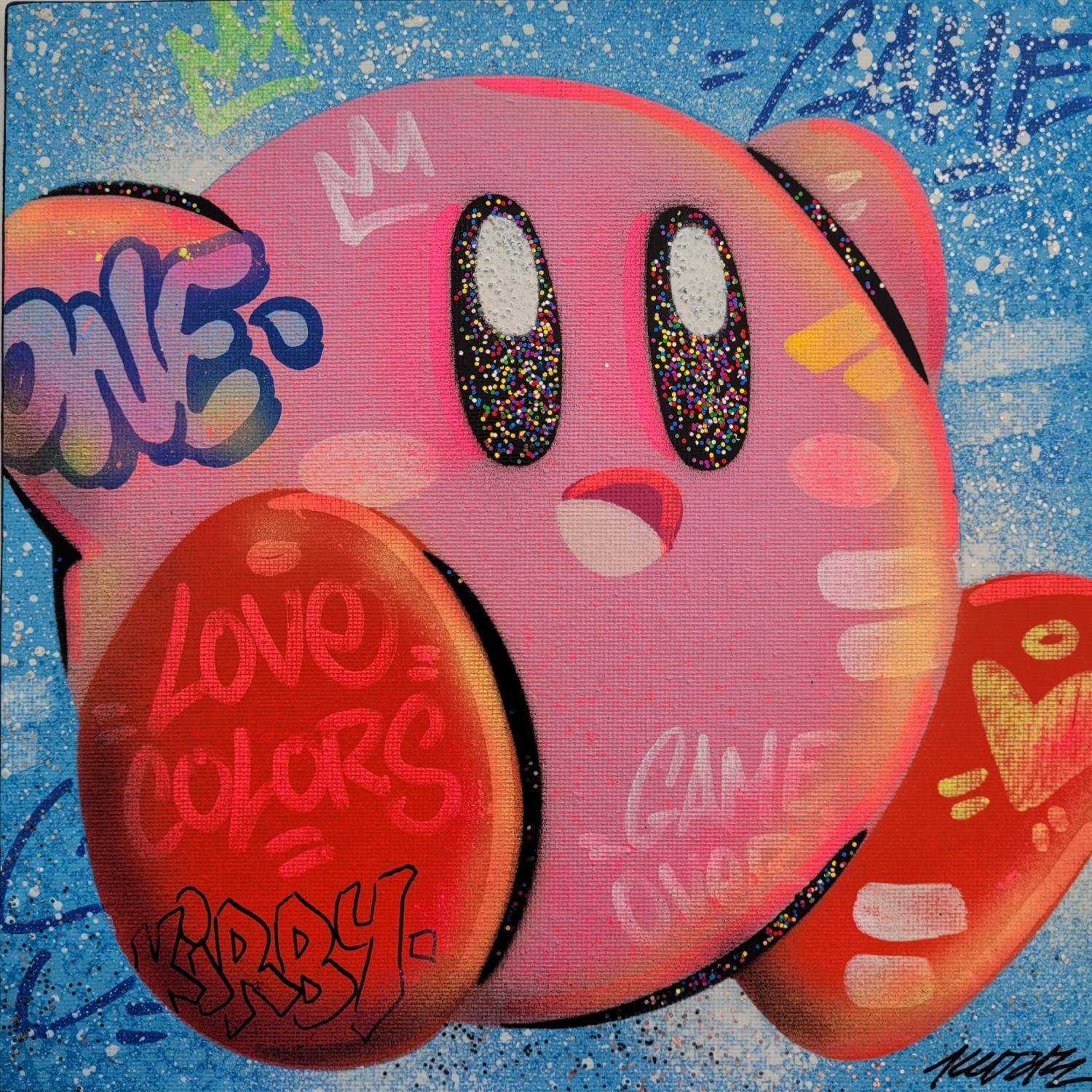 ▷ Painting kirby by Kedarone | Carré d'artistes