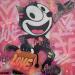 Painting Felix luxe by Kedarone | Painting Pop-art Pop icons Graffiti Posca