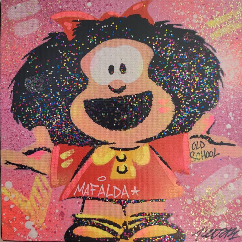 Painting mafalda by Kedarone | Painting Pop-art Pop icons Graffiti Posca
