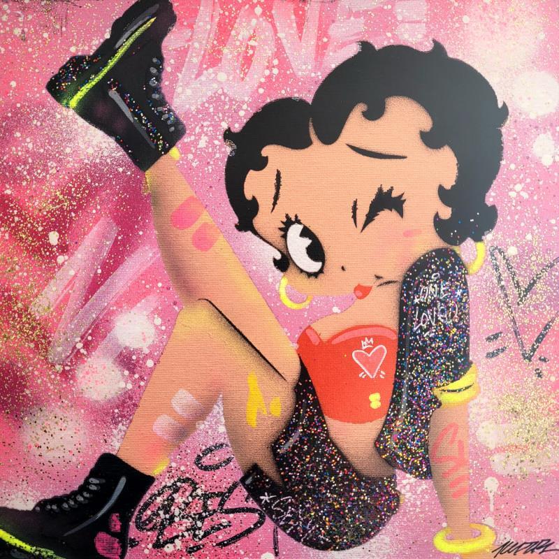 Painting betty boop rock by Kedarone | Painting Pop-art Graffiti, Posca Pop icons
