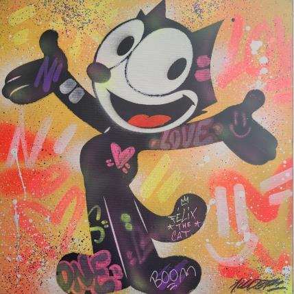 Peinture Félix  par Kedarone | Tableau Pop-art Graffiti, Posca Icones Pop