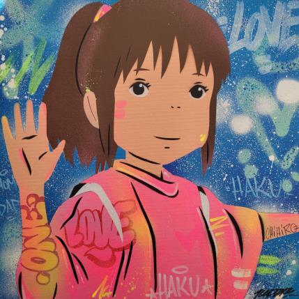 Gemälde Chihiro von Kedarone | Gemälde Pop-Art Graffiti, Posca Pop-Ikonen