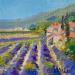 Painting Lavandes de Provence by Daniel | Painting Figurative Oil