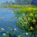 Peinture Etant iris par Daniel | Tableau Figuratif Huile