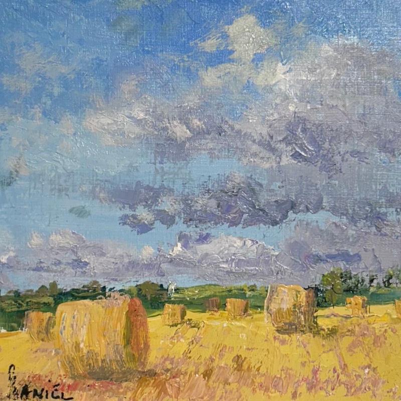 Painting Moisson Picardie 2 by Daniel | Painting Figurative Oil
