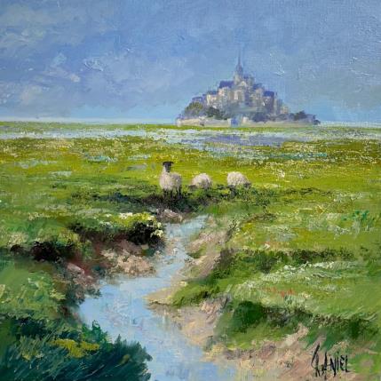 Painting Mont St Michel by Daniel | Painting Figurative Oil