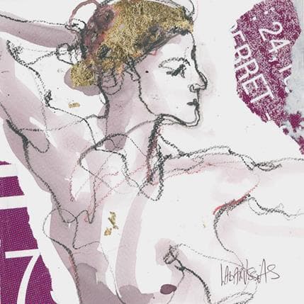 Painting Line by Labarussias | Painting Figurative Mixed Nude