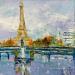 Painting Pont de l' Alma by Dessein Pierre | Painting Figurative Oil