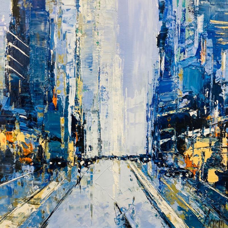 Gemälde One night in NY von Dessein Pierre | Gemälde Abstrakt Öl