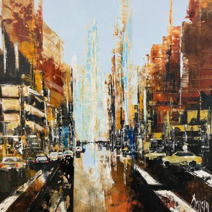 Painting Seventh avenue by Dessein Pierre | Painting Figurative Oil