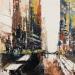 Painting Busy traffic on NY by Dessein Pierre | Painting Figurative Oil