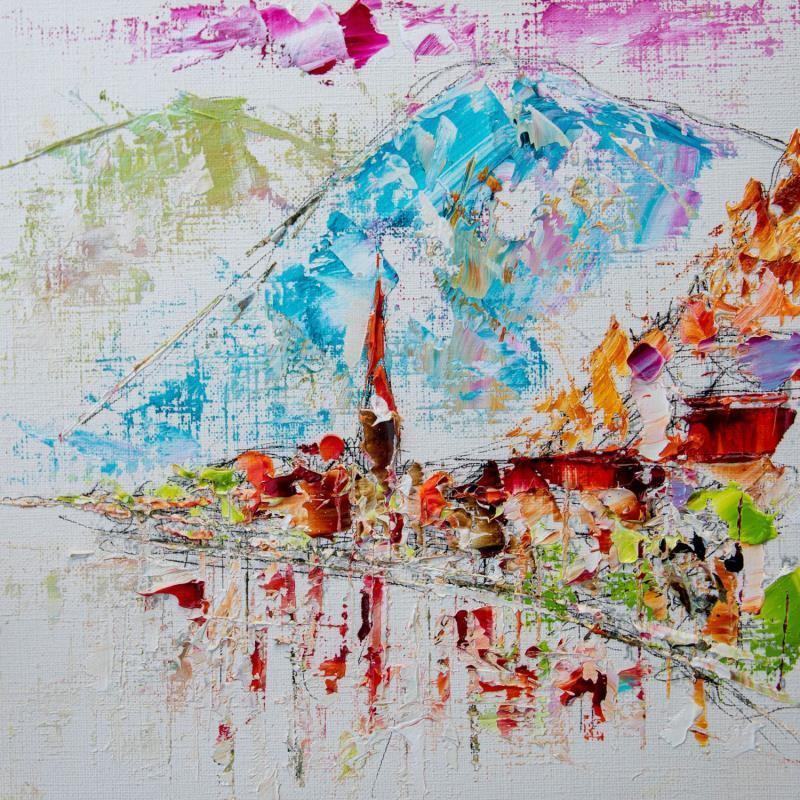 Painting Hallstatt by Reymond Pierre | Painting Figurative Oil Landscapes, Pop icons, Urban