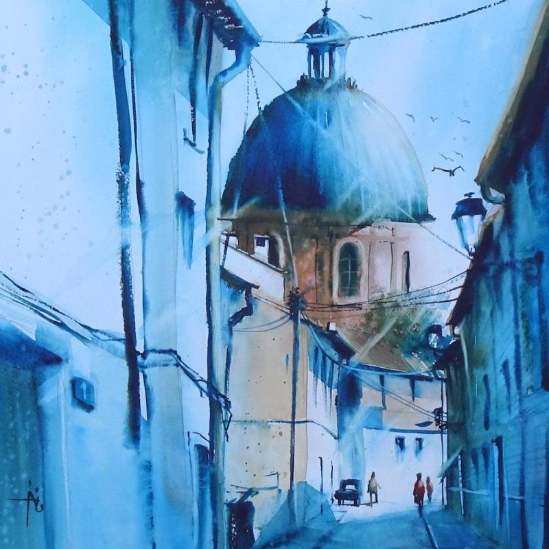 Painting N°1 by Abbatucci Violaine | Painting Figurative Watercolor