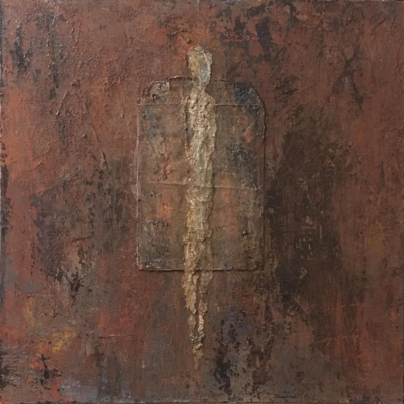 Painting Rouille by Rocco Sophie | Painting Raw art Acrylic, Gluing, Oil, Sand
