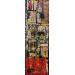 Gemälde Basquiat, the King von Costa Sophie | Gemälde Pop-Art Pop-Ikonen Acryl Collage Posca Upcycling