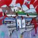 Peinture Vandal par Lassalle Ludo | Tableau Street Art Urbain Graffiti Bois Acrylique