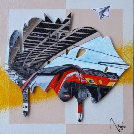 Painting Dépôt de Nîmes by Lassalle Ludo | Painting Street art Acrylic, Graffiti, Wood Pop icons, Urban
