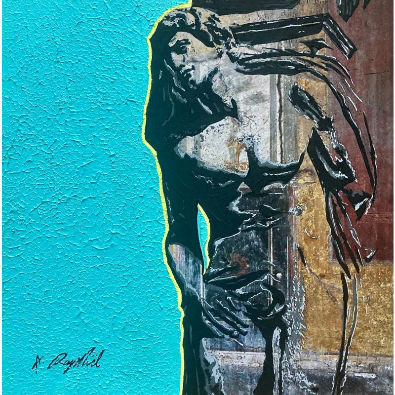 Painting 13H24 by André Raphaël | Painting Figurative Portrait Urban Acrylic