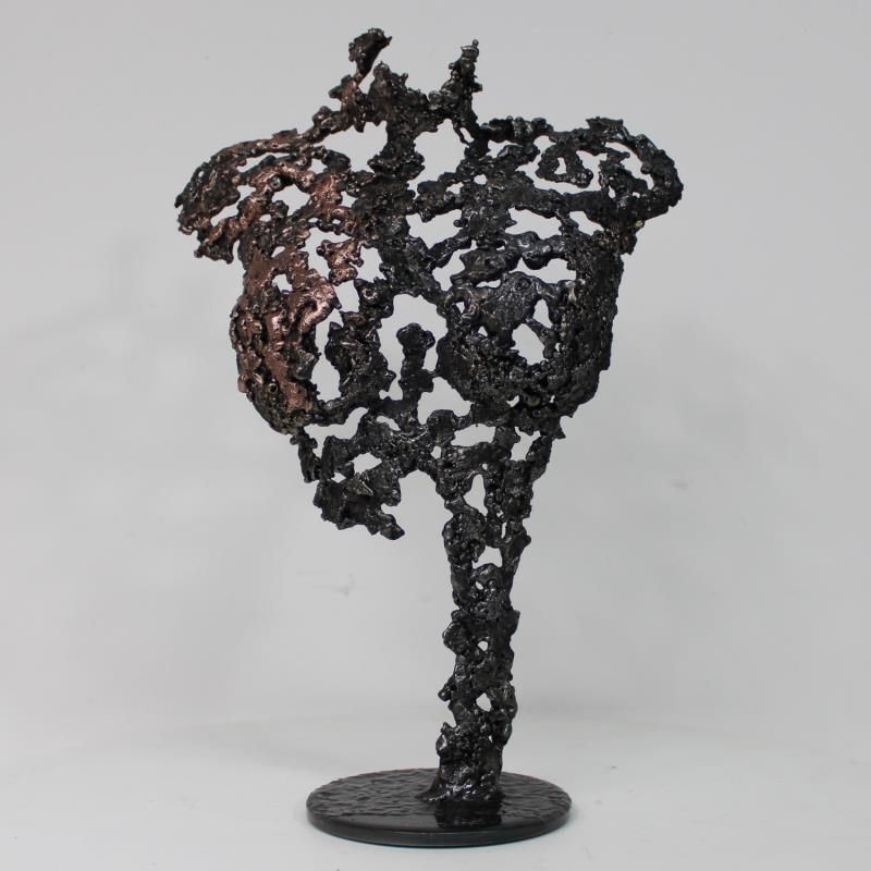 Skulptur CAT4 No Name 10029-20751-20230208-1 von Buil Philippe | Skulptur Figurativ Bronze, Metall Alltagsszenen, Minimalistisch, Modus