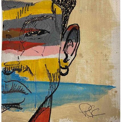 Painting Joba by Paris Sketch Culture | Painting Pop-art Acrylic Minimalist, Pop icons, Portrait