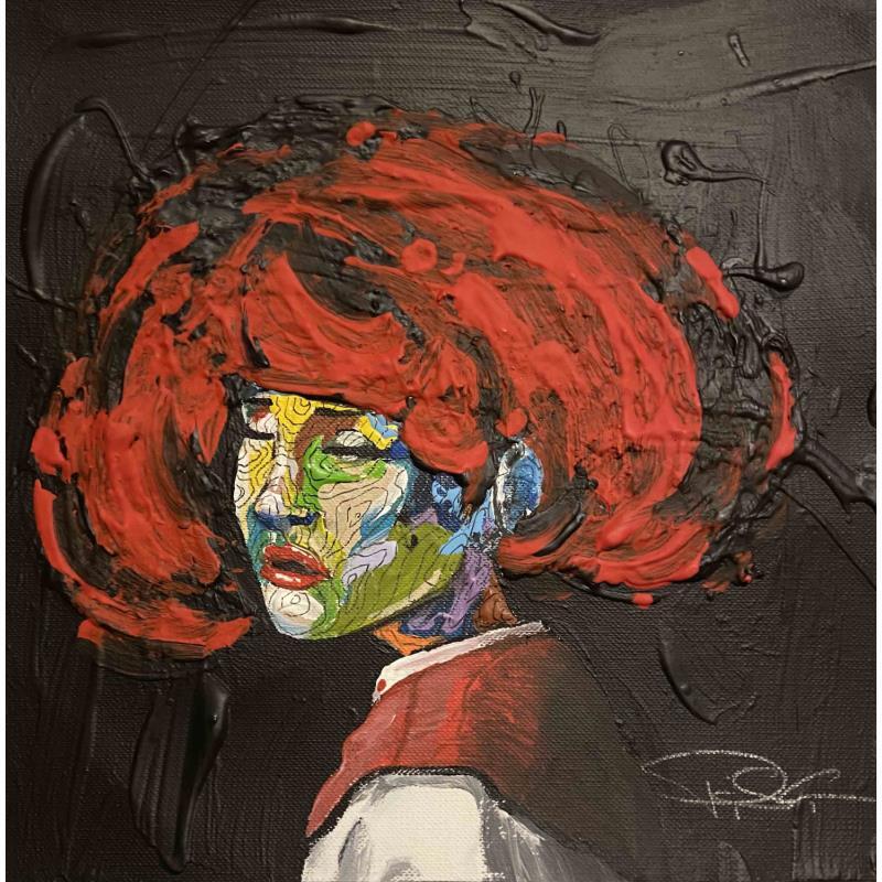 Gemälde Groove light von Paris Sketch Culture | Gemälde Pop-Art Porträt Pop-Ikonen Acryl