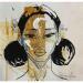 Gemälde Jessy Low von Paris Sketch Culture | Gemälde Pop-Art Porträt Pop-Ikonen Acryl