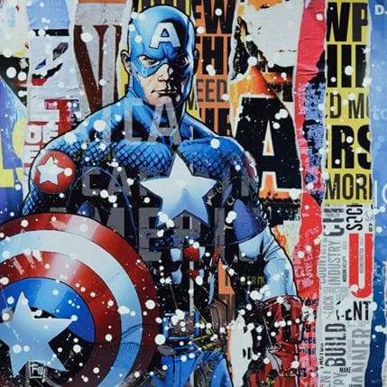 Painting Captain by Lamboley Franck | Painting Pop art Mixed Pop icons